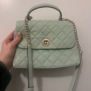 Kate Spade Mint Green/Seafoam Quilted Crossbody Bag